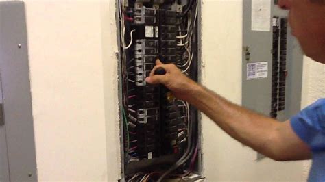 how to remove an electrical breaker box|removing circuit breaker from panel.